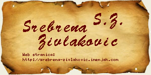 Srebrena Zivlaković vizit kartica